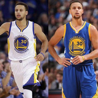 Bộ Quần Áo Bóng Rổ Gold State Warriors 30 Stephen Curry Cho Nam