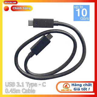 Cáp USB 3.1 Type-C To Type-C Gen 2 dài 45cm hỗ trợ tốc độ 10Gbps