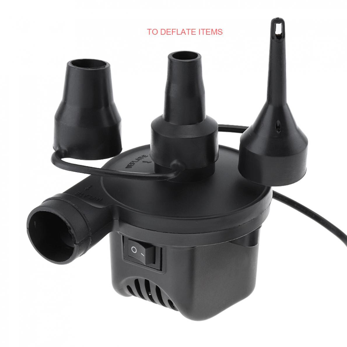 Máy Bơm Hơi Mini Dc 12v Kèm 3 Đầu Thay Thế Cho Xe Hơi