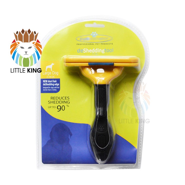 Lược chải lông cho chó Furminator có nút bấm cho chó cỡ lớn trên 20kg Little King pet shop