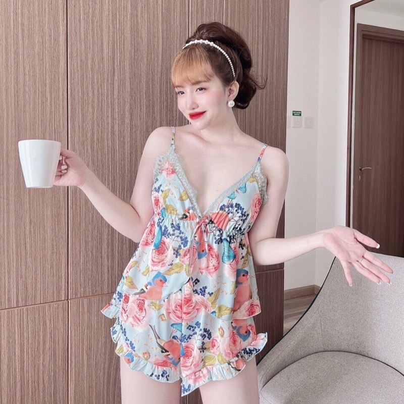 Đồ bộ Latin sexy phối ren