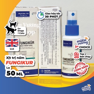 Fungikur Alkin | Xịt Nấm Fungikur Cho Chó Mèo | Lọ 50ml (Hàng xịn alkinvn)