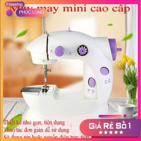 [Hàng Loại 1] Máy Khâu Mini Gia Đình 2 Tốc Độ Có Đèn Led Cắt Chỉ