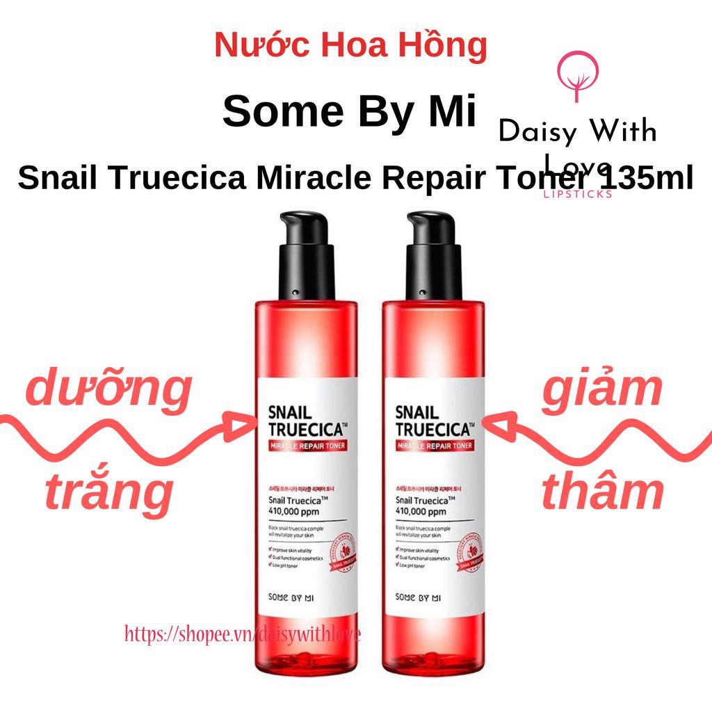 Nước Hoa Hồng Cân Bằng Da, Giúp Da Săn Chắc Chiết Xuất Ốc Sên Some By Mi Snail Truecica Miracle Repair Toner 135ml