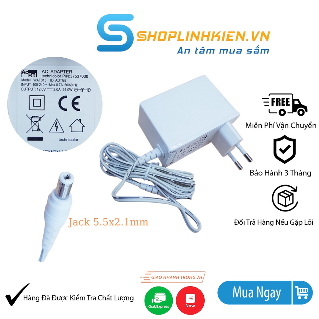 Nguồn Adapter 12V2A Chính Hãng Acbel