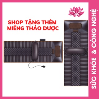 Đệm Massage 💝FREESHIP💝 Nệm Mát Xa Toàn Thân - Rung Giảm Đau Cơ Thể, Chườm Nóng Nhiệt Hồng Ngoại, Công Nghệ Nhật Bản