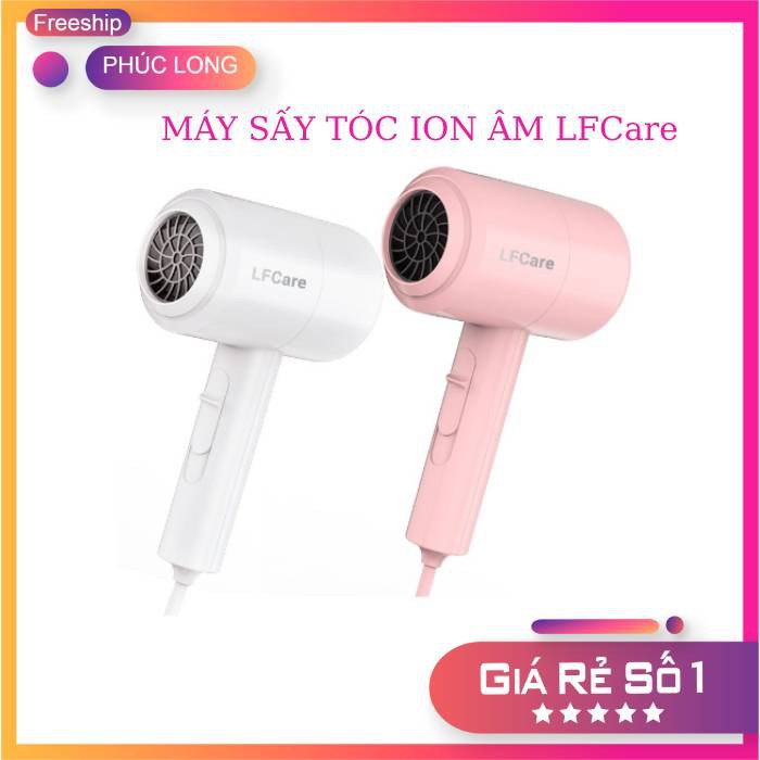 Máy sấy tóc Ion âm LFCare chống xù, giữ độ ẩm tự nhiên cho tóc - Hàng cao cấp - Bảo hành 6 tháng