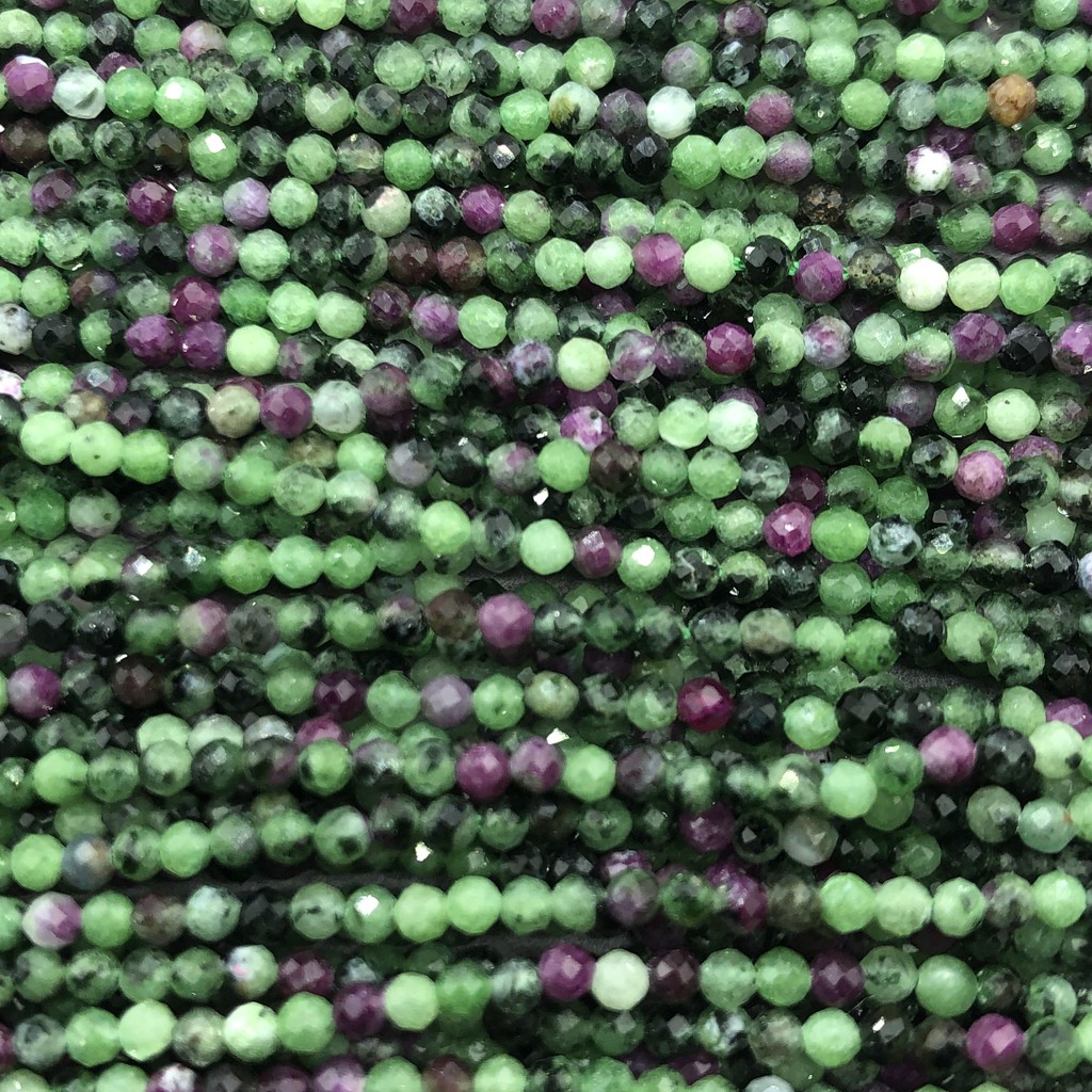 Chuỗi Hạt Đá Ruby Tự Nhiên 2 / 3 / 4mm