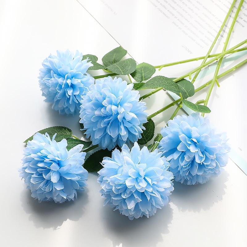 Hoa cẩm tú cầu mô phỏng có lá trang trí bình, lọ hoa siêu đẹp