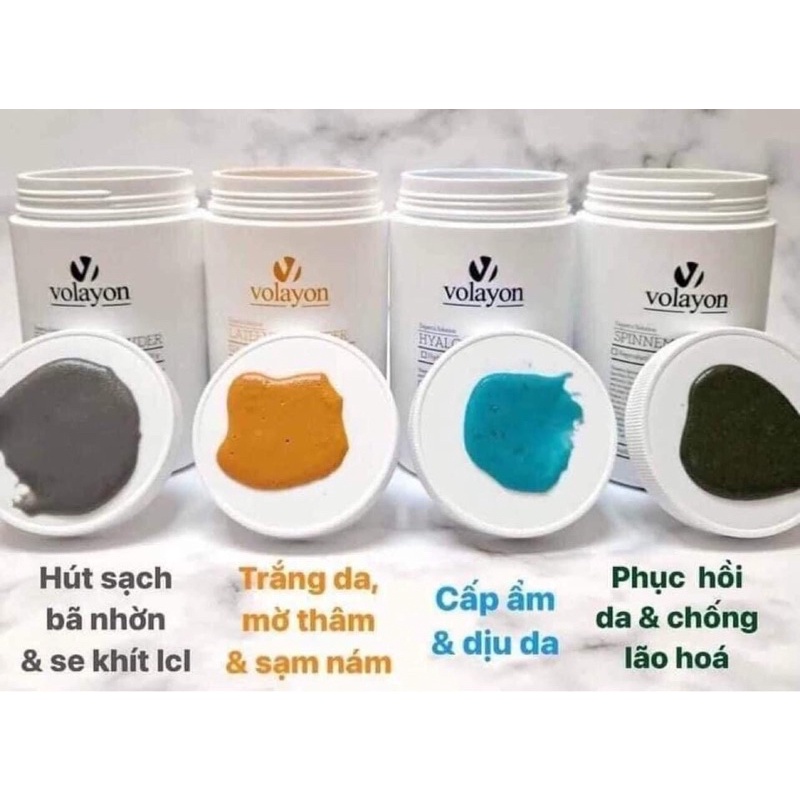 Mặt Nạ Tảo Xoắn Volayon Spinnem Powder - Full 3 Màu