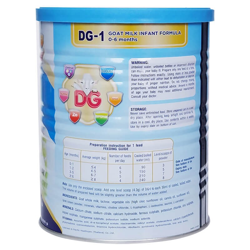 Sữa Dê DG 1 400g (Date 2024)