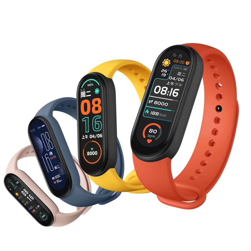Mới Đồng Hồ Thông Minh M6 Theo Dõi Nhịp Tim Kết Nối Bluetooth Cho Xiaomi Apple Android