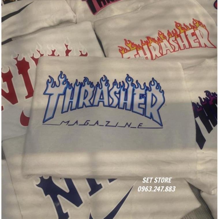 [MÃ SETSTORE GIẢM 35% ĐƠN 125000]Áo Thun ,Áo phông hè form rộng tay lỡ màu trắng in  logo ,chất cotton nam nữ | BigBuy360 - bigbuy360.vn