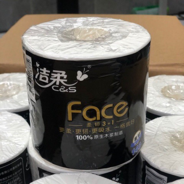 [Combo] 6 cuộn giấy vệ sinh cao cấp Face - 4 lớp - hàng nội địa 100%