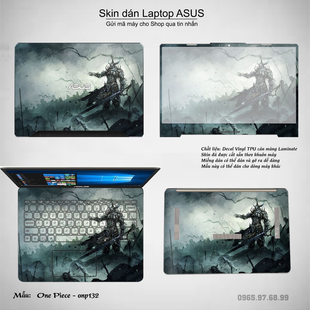 Skin dán Laptop Asus in hình One Piece _nhiều mẫu 15 (inbox mã máy cho Shop)