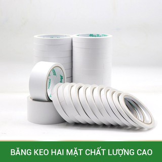 [HÀNG CÓ SẴN] Băng Keo giấy 2 Mặt Nhiều Kích Thước