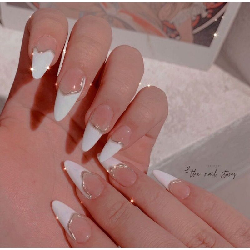 Móng giả thiết kế Huyền Trang Nail hộp 10 móng kèm keo dũa