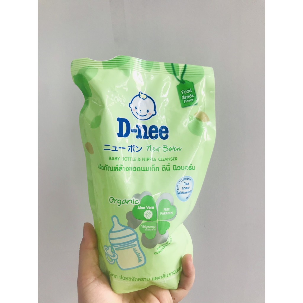 Nước rửa bình sữa Dnee gói 600ml, nước rửa bình sữa Dnee túi