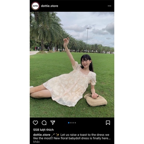 pass váy Floral babydoll của Dottie