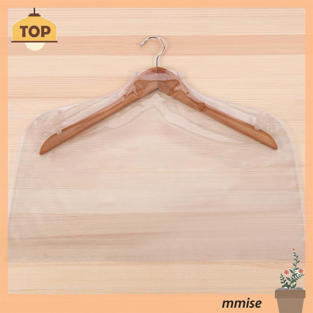 Mmise Clothes Storage Bags PVC Transparent Dust Bag Suit Overcoat Hanging Pocket