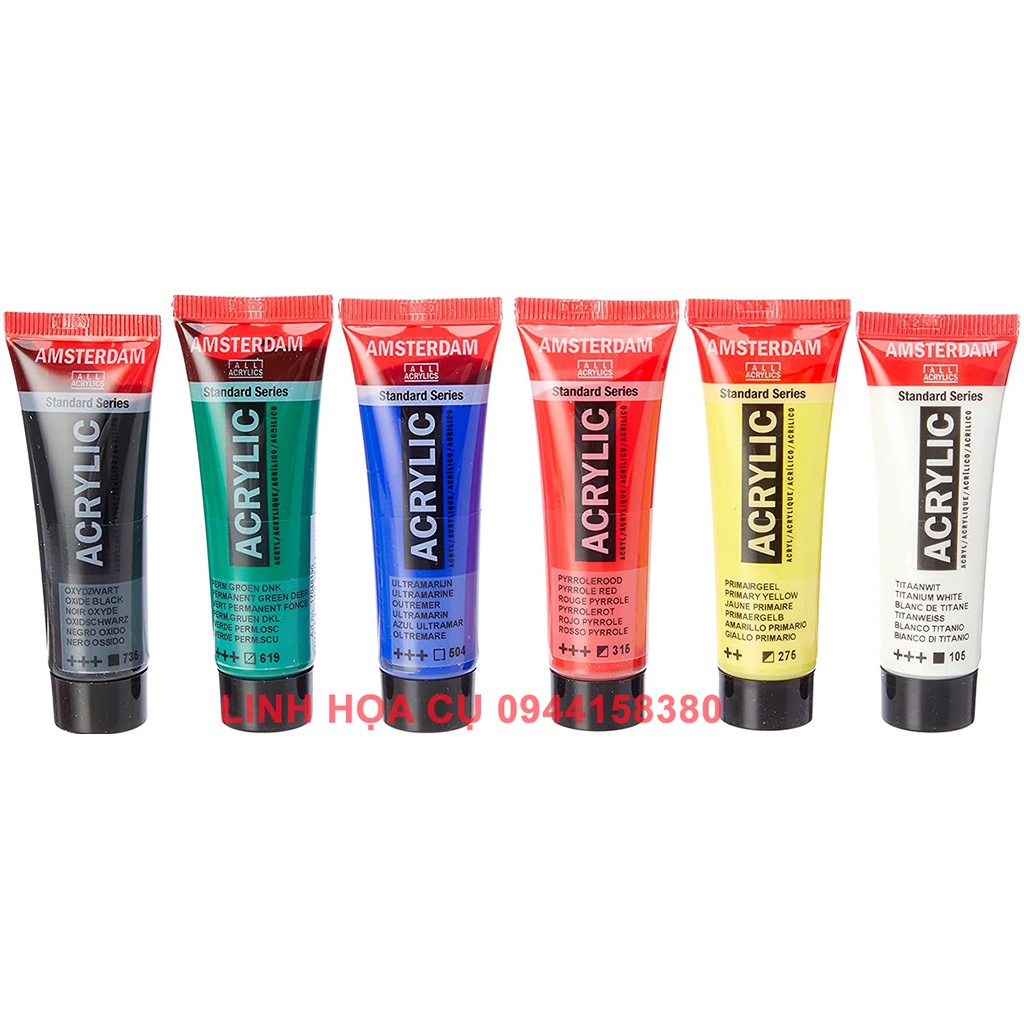 MÀU ACRYLIC AMSTERDAM TUÝP LẺ HẠNG TIÊU CHUẨN 120ML