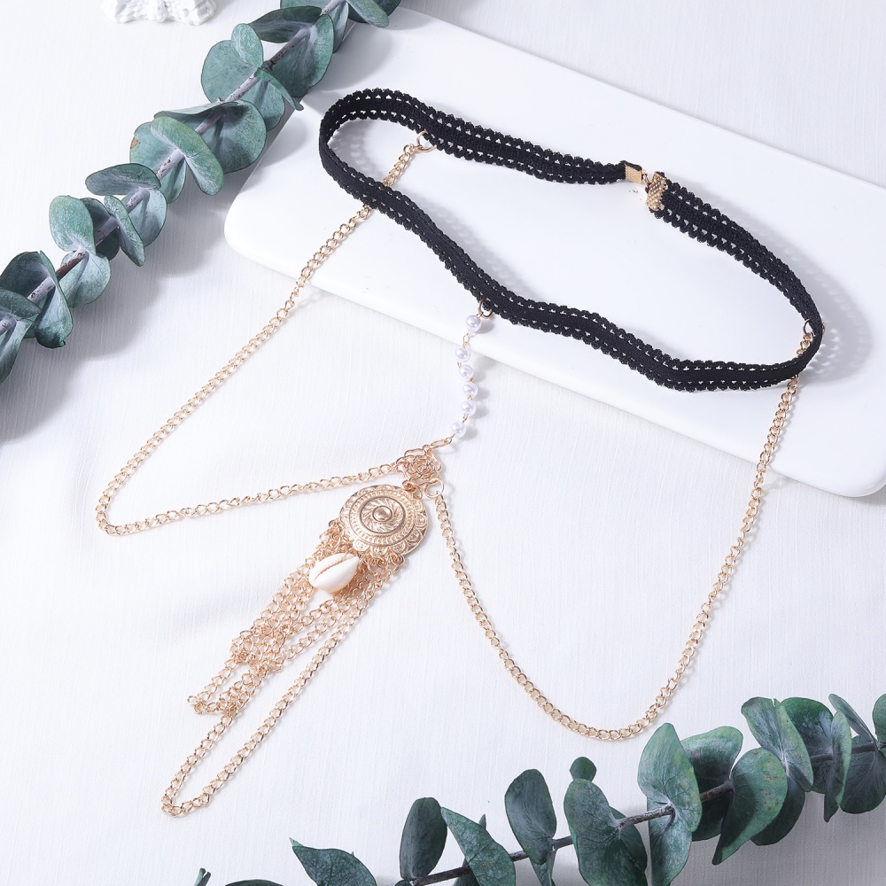 1 Dây Đeo Đùi Tua Rua Dài Đính Đá Sáng Bóng Phong Cách Bohemian Quyến Rũ Cho Nữ