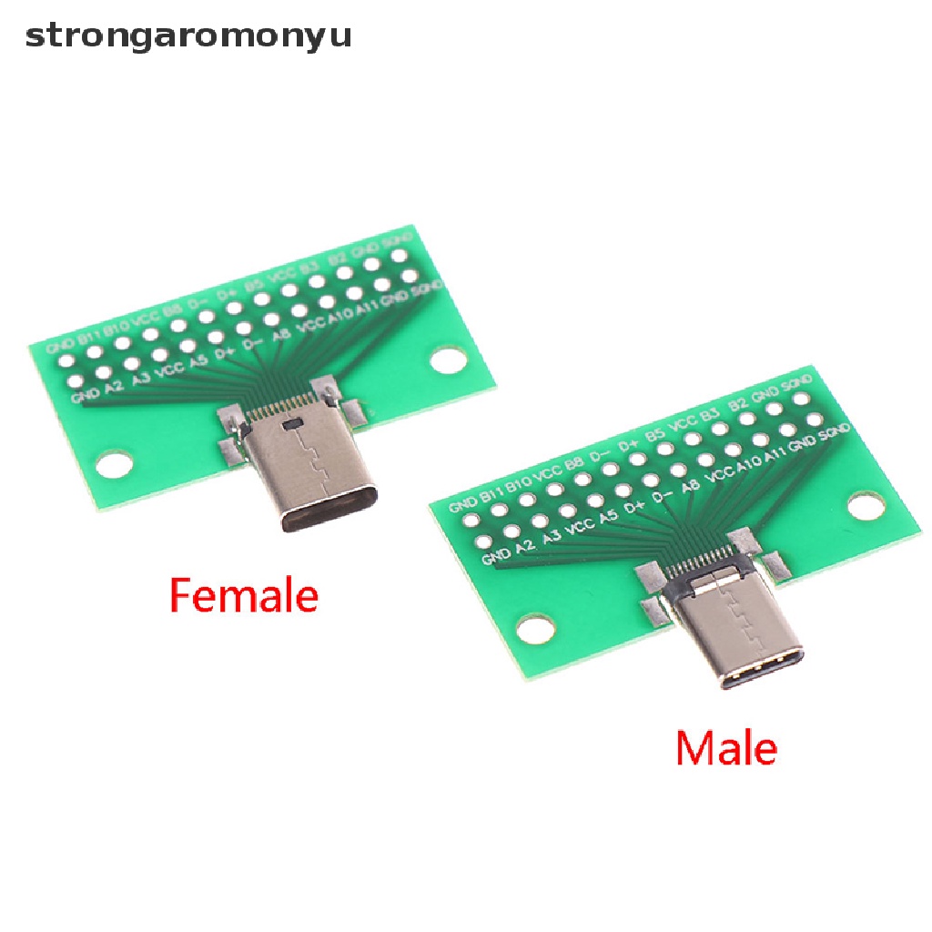 Đầu nối điều hợp bảng PCB USB loại C 24+2 chân ổ cắm 2.54mm