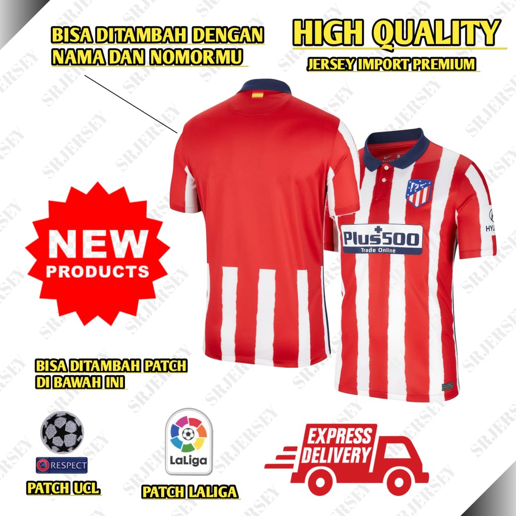 Áo Thun Jersey Atletico Madrid Home 2020 / 2021 20 / 21