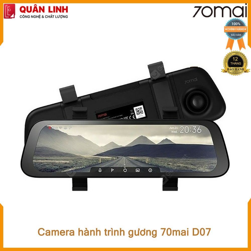 Camera hành trình 70mai Rearview Dash Cam Wide D07 | BigBuy360 - bigbuy360.vn