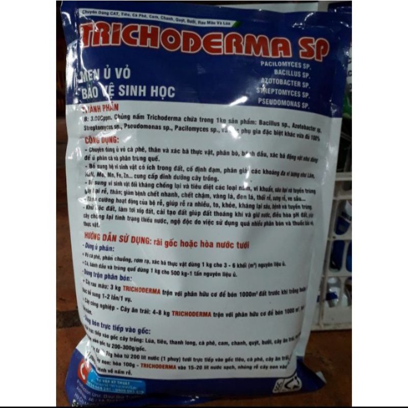 TRICHODERMA SP Men Ủ Vỏ Bảo Vệ Sinh Học ---- 1kg