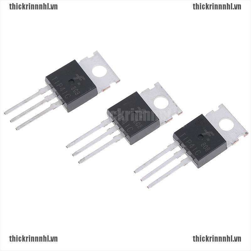 <Hot~new>10Pcs TIP41C TIP41 NPN transistor TO-220 new and high quality