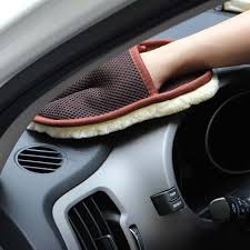 Bao Tay Rửa Xe Hay Lau Bóng Sơn Lông Cừu 1 Mặt.