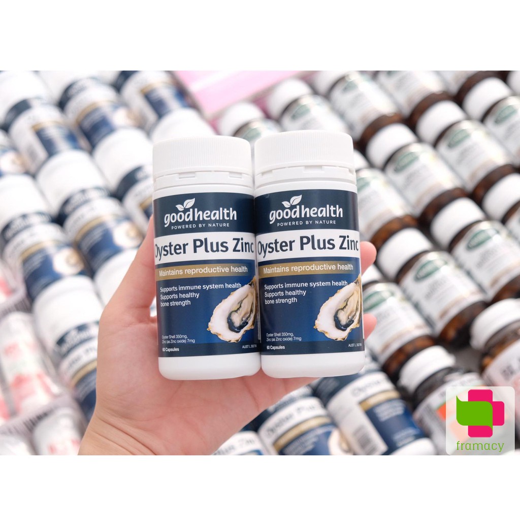 Tinh chất hàu biển Úc Oyster Plus Zinc (60 viên) tăng cường sinh lý, hỗ trợ nam giới - [CHÍNH HÃNG]