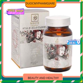 Viên uống trắng da White Organic Glutathione 500mg chính hãng từ Nhật Bản
