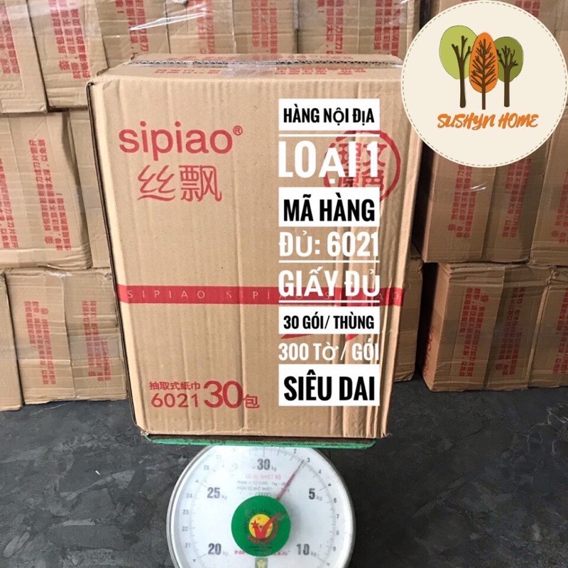 [Hàng Loại 1] THÙNG 30 GÓI GIẤY ĂN GẤU TRÚC CHÍNH HIỆU SIPIAO - SIÊU DAI SIÊU MỊN KHÔNG CHẤT TẨY TRẮNG