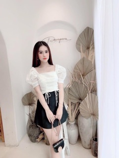 Áo ren tay phồng