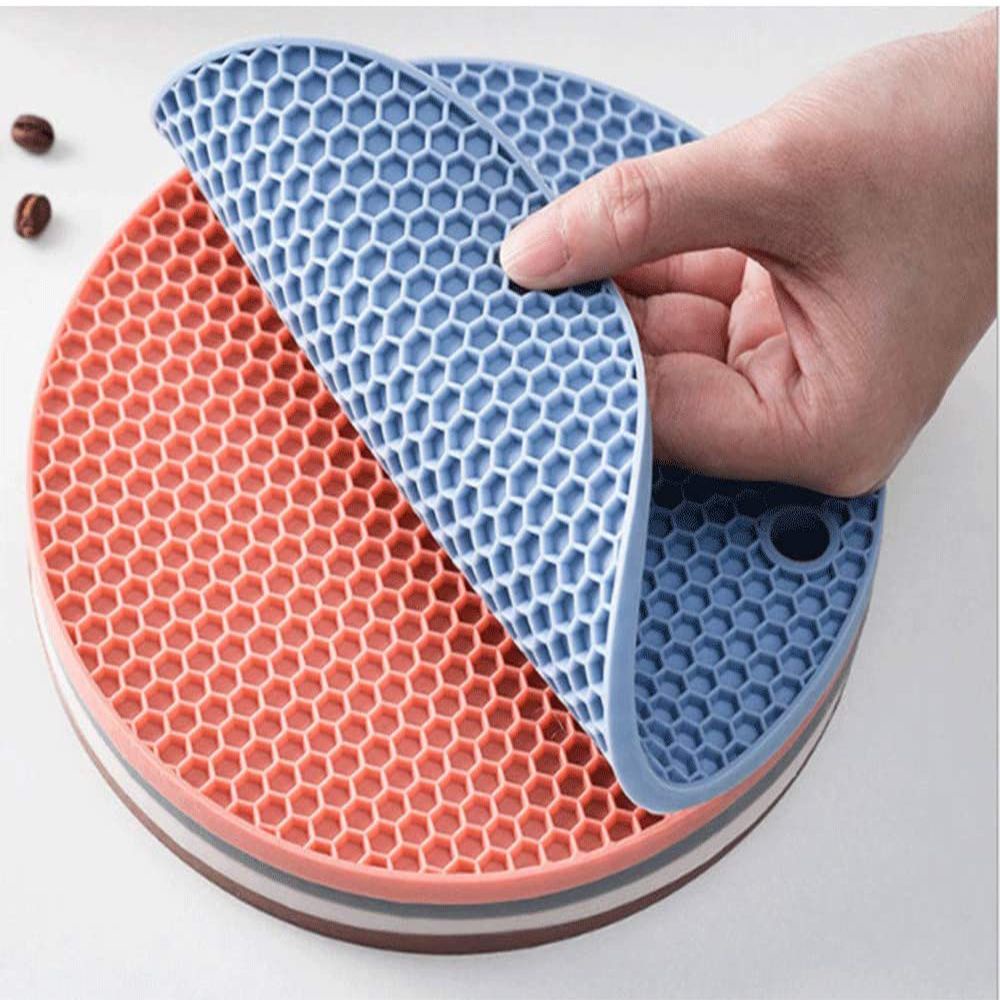 Tấm Lót Nồi Bằng Silicon Chịu Nhiệt Chống Trượt Chống Bỏng Thiết Kế Tiện Dụng