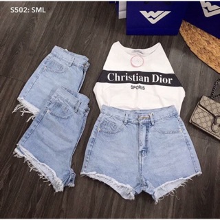 Quần sort jean siêu chất chụp thật