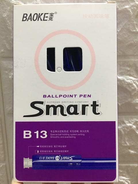 Bút bi BAOKE Smart B13-1 hộp =48 bút hàng loại 1 chất lượng tốt .