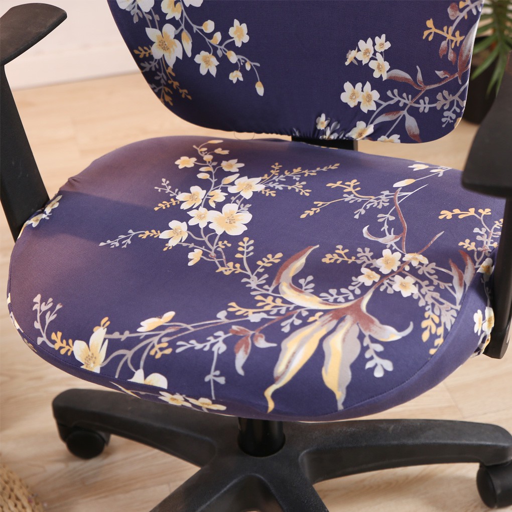 Printing Office Chair Cover Universal Elastic Rotating Swivel Computer Chair Protector Slipcover