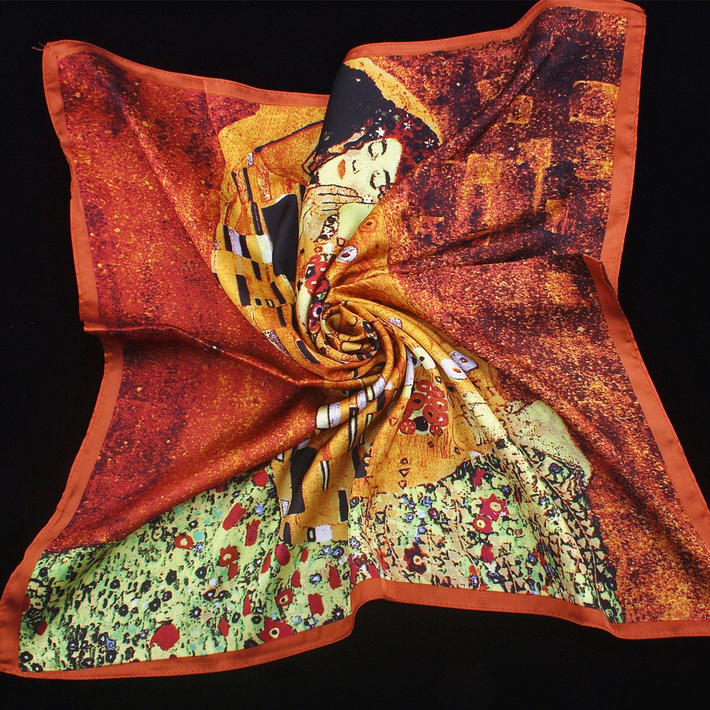 Khăn bandana tranh bích họa cao cấp - Sẵn hàng