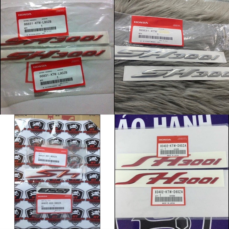 Bộ tem Sh 300i 2008 - 2020