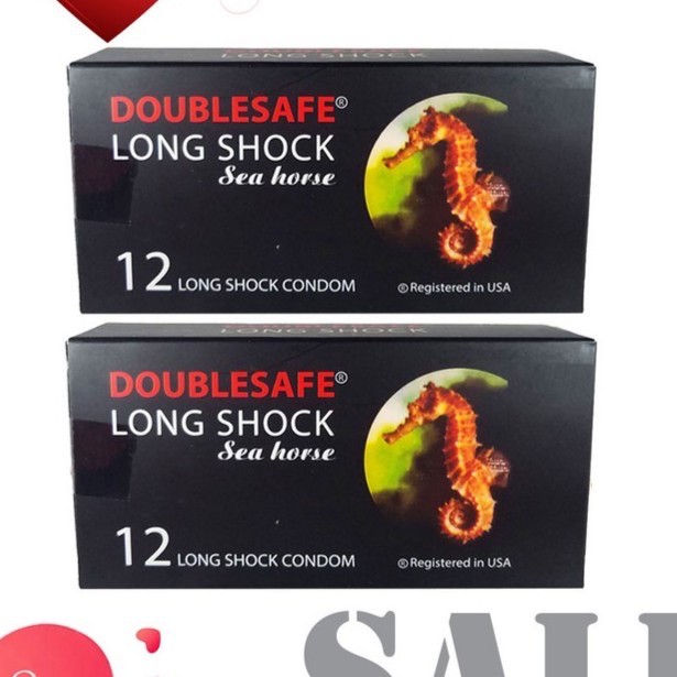 Bao Cao Su Longshock Doublesafe Seahoure Cá Ngựa Mã Lai Hộp 12 Bcs