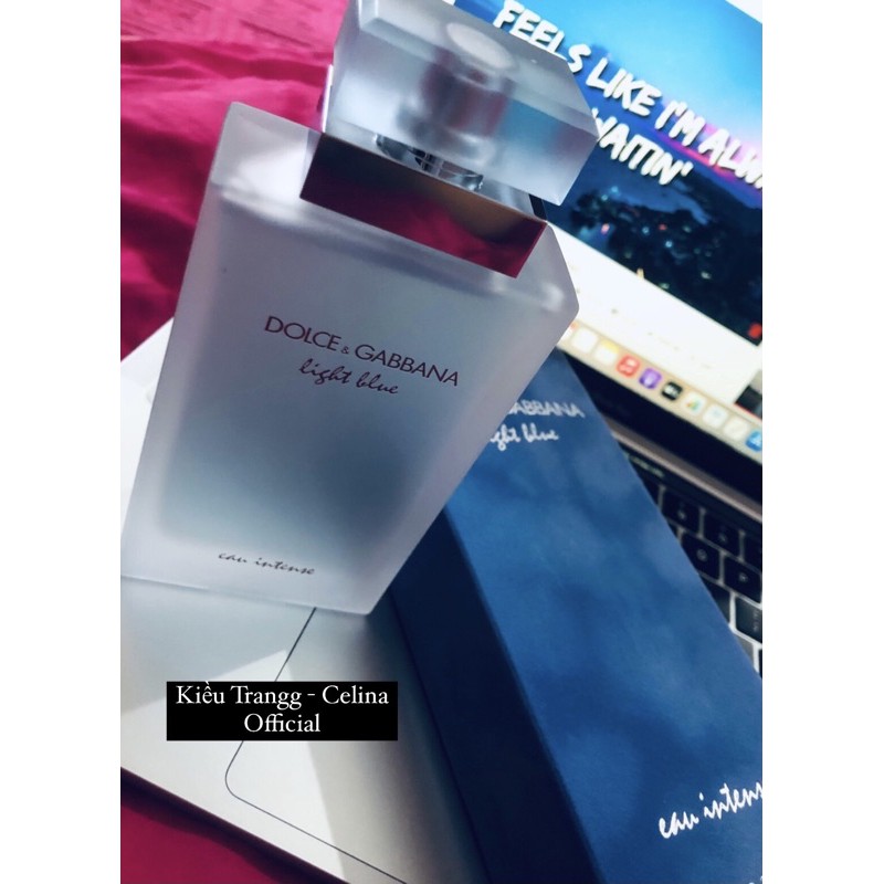 Nước hoa D&G Light Blue Eau Intense For Women | Chiết 5ml/10ml/15ml/20ml |