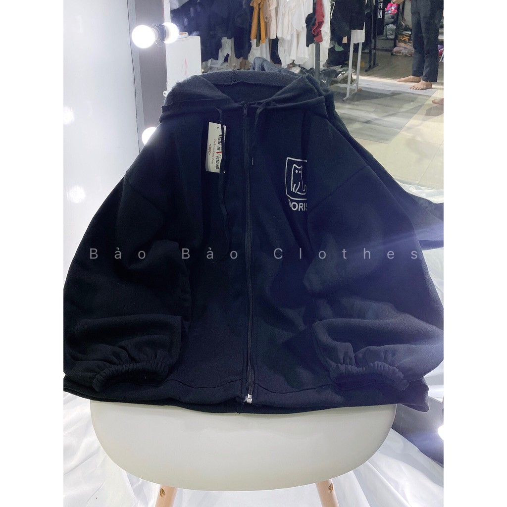 [Mã SMA071008 hoàn 10K xu đơn 0Đ] [RẺ VÔ ĐỊCH] Áo Khoác Nỉ Mèo dáng Rộng Tay Bồng Unisex - Áo Nỉ Nam Nữ ảnh Thật