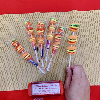 Kẹo dẻo hamburger 1 que 3 cái