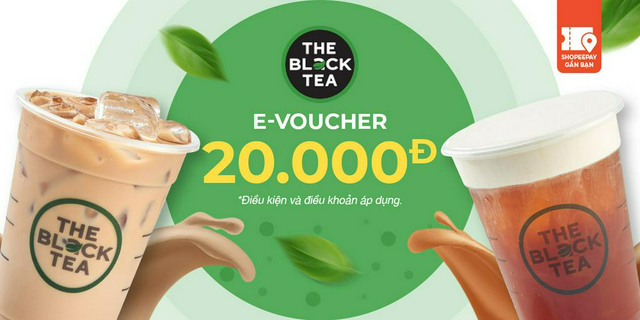 E-voucher the black tea trị giá 20.000đ
