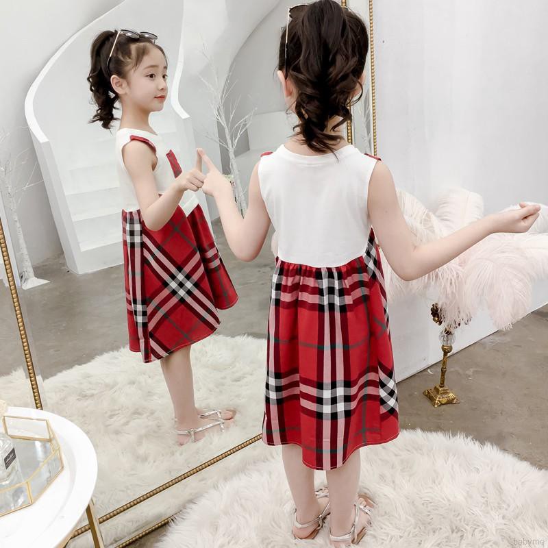 Đầm xòe không tay thiết kế dễ thương cho bé gái