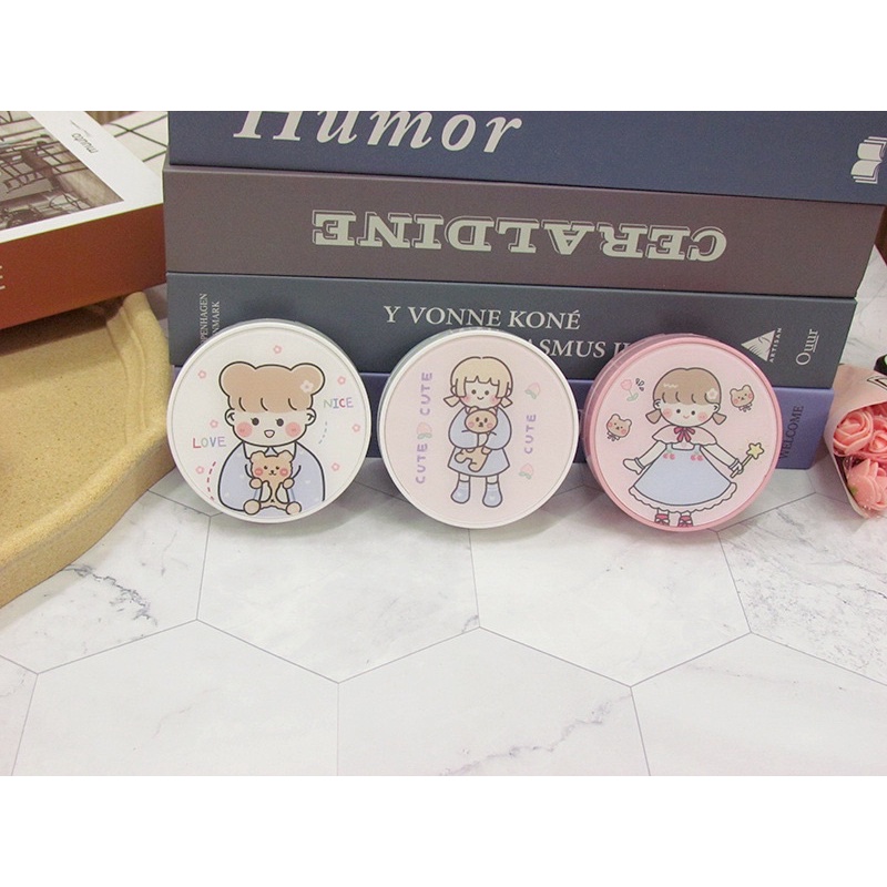 khay đựng lens tròn cô bé mùa đông