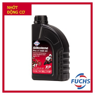 [Chính hãng] Nhớt tổng hợp Fuchs Silkolene Pro 4 10W40 XP (Chai 1 Lít) - Nhập khẩu UK